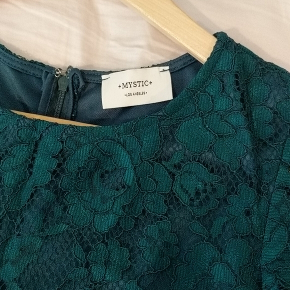 Green lace dress - Picture 3 of 6